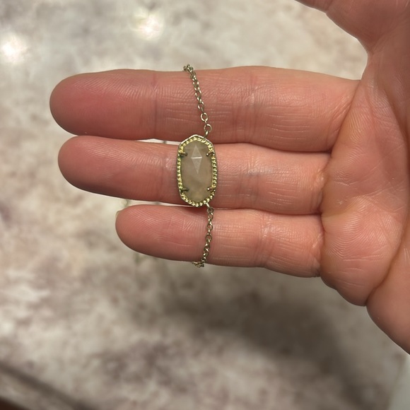Kendra Scott Gold Rose Quartz Necklace - Picture 3 of 5